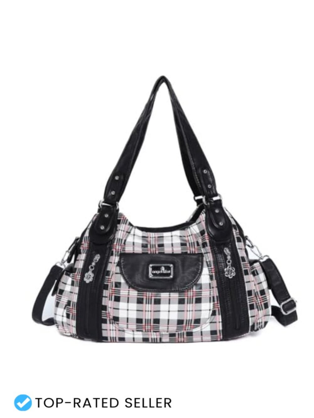 Large Hobo Tote Purse for Women, Faux Leather Satchel with Multiple Pockets